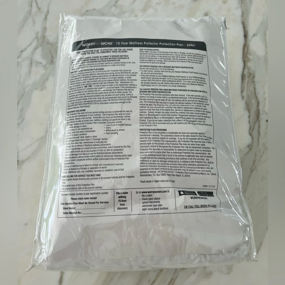 KING WHITE 200 TC MATTRESS PAD NEW!